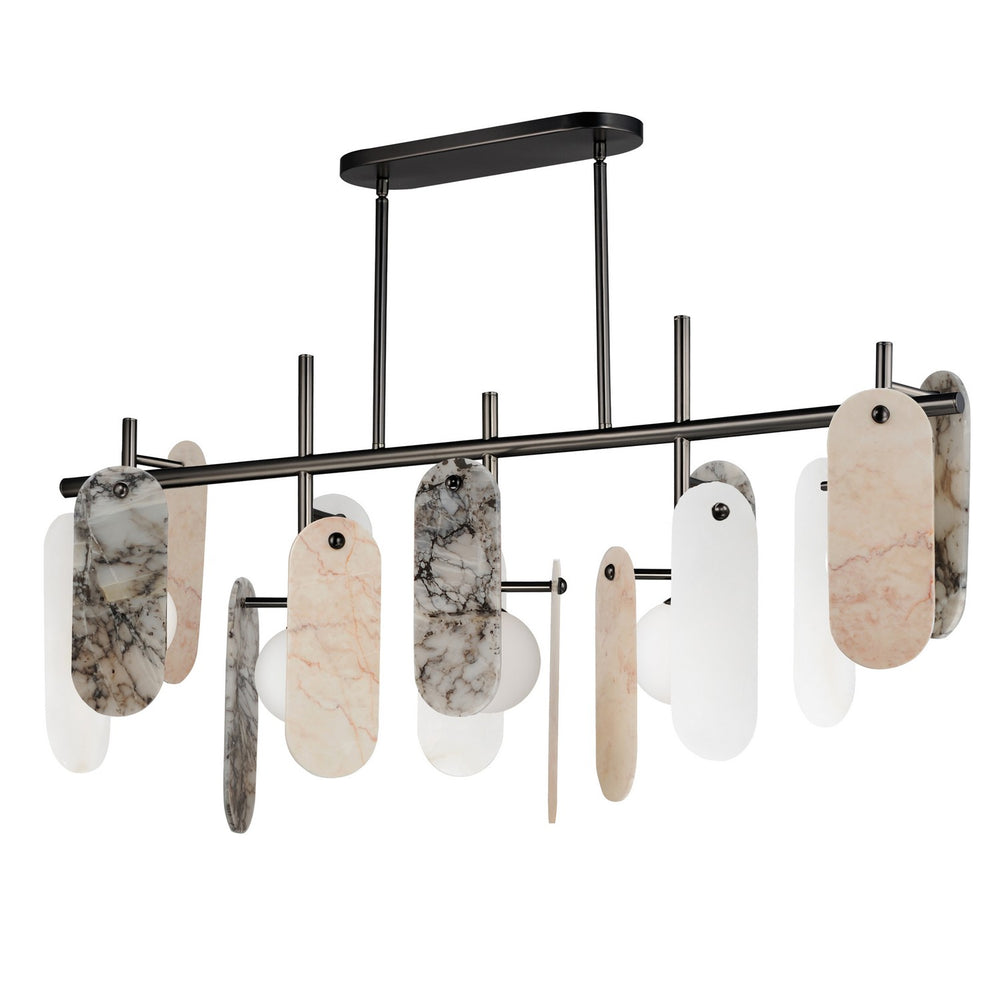 Studio M - LED Pendant - Megalith - Stone - Gunmetal- Union Lighting Luminaires Decor