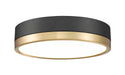 Z-Lite Canada - LED Flush Mount - Algar - Matte Black / Modern Gold- Union Lighting Luminaires Decor