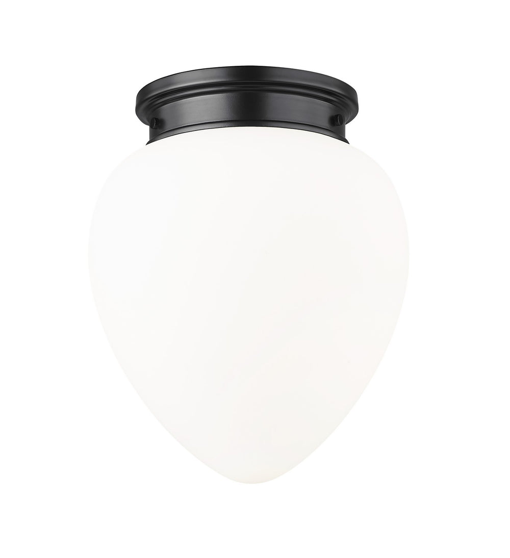 Z-Lite Canada - One Light Flush Mount - Gideon - Matte Black- Union Lighting Luminaires Decor