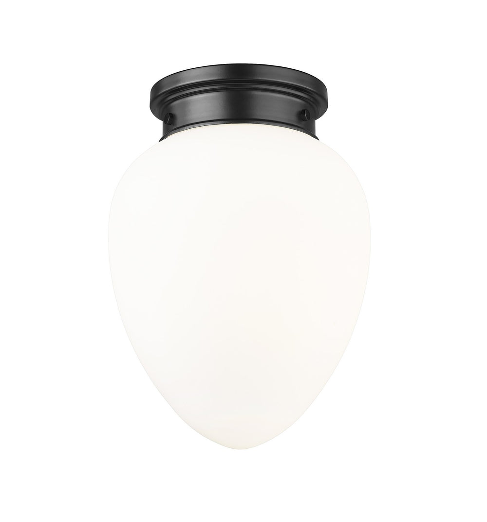 Z-Lite Canada - One Light Flush Mount - Gideon - Matte Black- Union Lighting Luminaires Decor