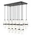 Z-Lite Canada - 17 Light Linear Chandelier - Cayden - Matte Black- Union Lighting Luminaires Decor