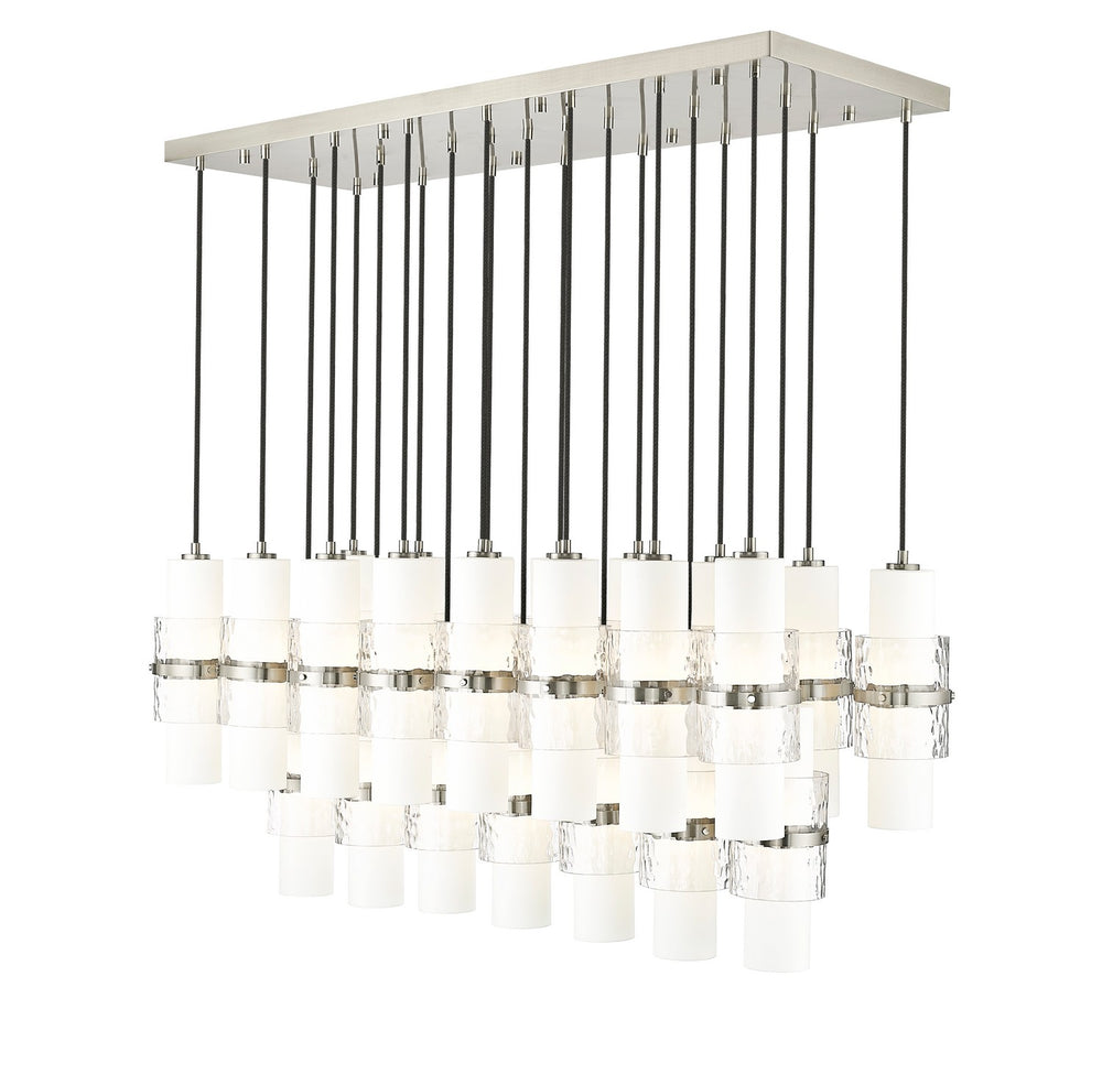 Z-Lite Canada - 23 Light Linear Chandelier - Cayden - Brushed Nickel- Union Lighting Luminaires Decor