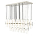 Z-Lite Canada - 23 Light Linear Chandelier - Cayden - Brushed Nickel- Union Lighting Luminaires Decor