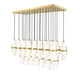 Z-Lite Canada - 23 Light Linear Chandelier - Cayden - Modern Gold- Union Lighting Luminaires Decor