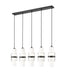 Z-Lite Canada - Five Light Linear Chandelier - Cayden - Matte Black- Union Lighting Luminaires Decor
