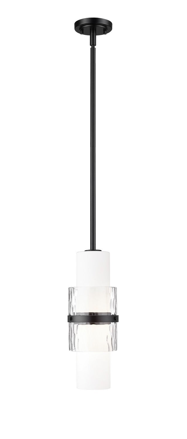 Z-Lite Canada - One Light Pendant - Cayden - Matte Black- Union Lighting Luminaires Decor