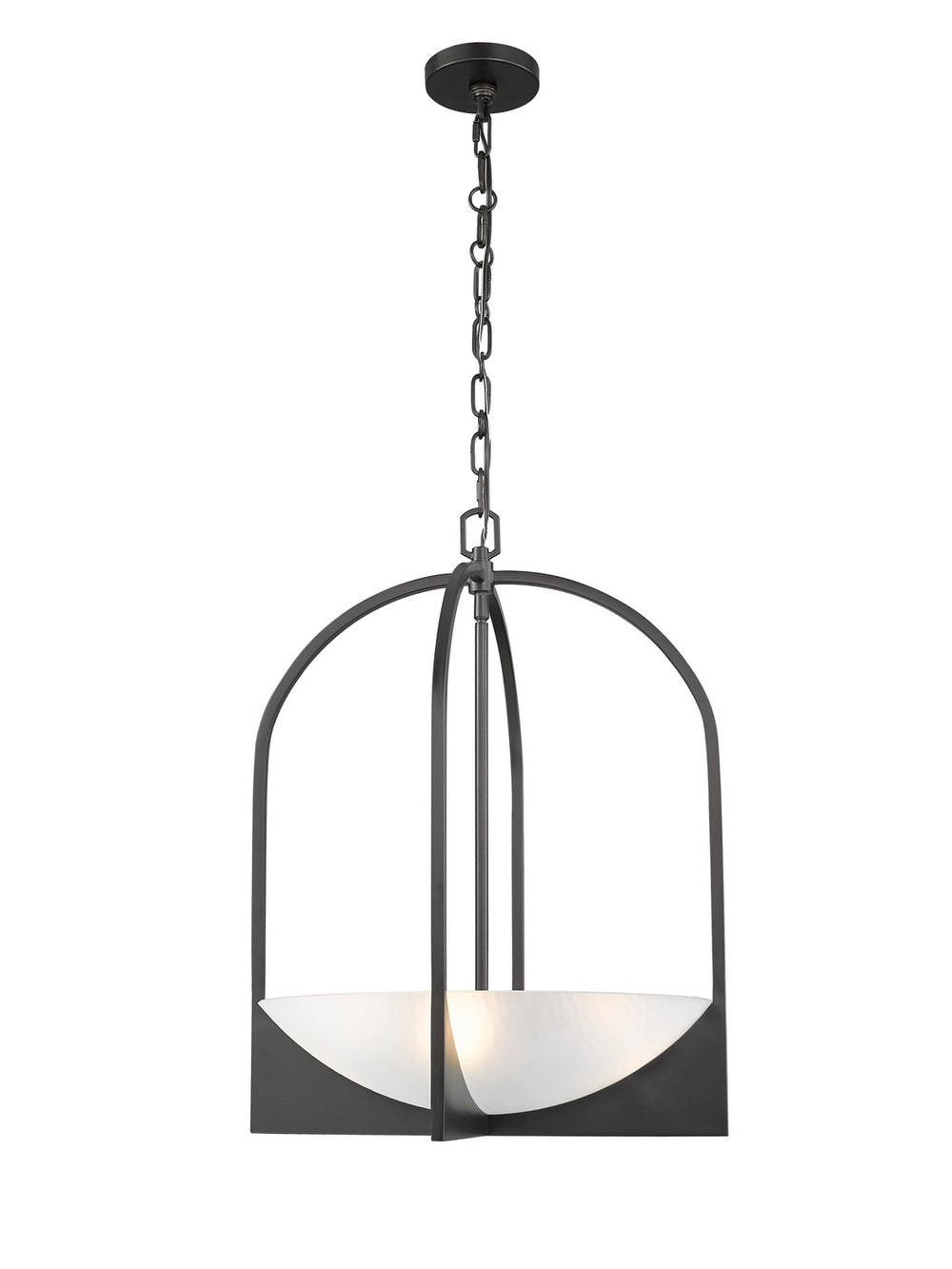 Z-Lite Canada - Four Light Pendant - Devon - Matte Black- Union Lighting Luminaires Decor