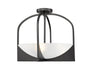 Z-Lite Canada - Four Light Semi Flush Mount - Devon - Matte Black- Union Lighting Luminaires Decor