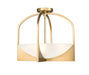 Z-Lite Canada - Four Light Semi Flush Mount - Devon - Modern Gold- Union Lighting Luminaires Decor