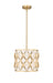 Z-Lite Canada - Three Light Pendant - Harden - Modern Gold- Union Lighting Luminaires Decor