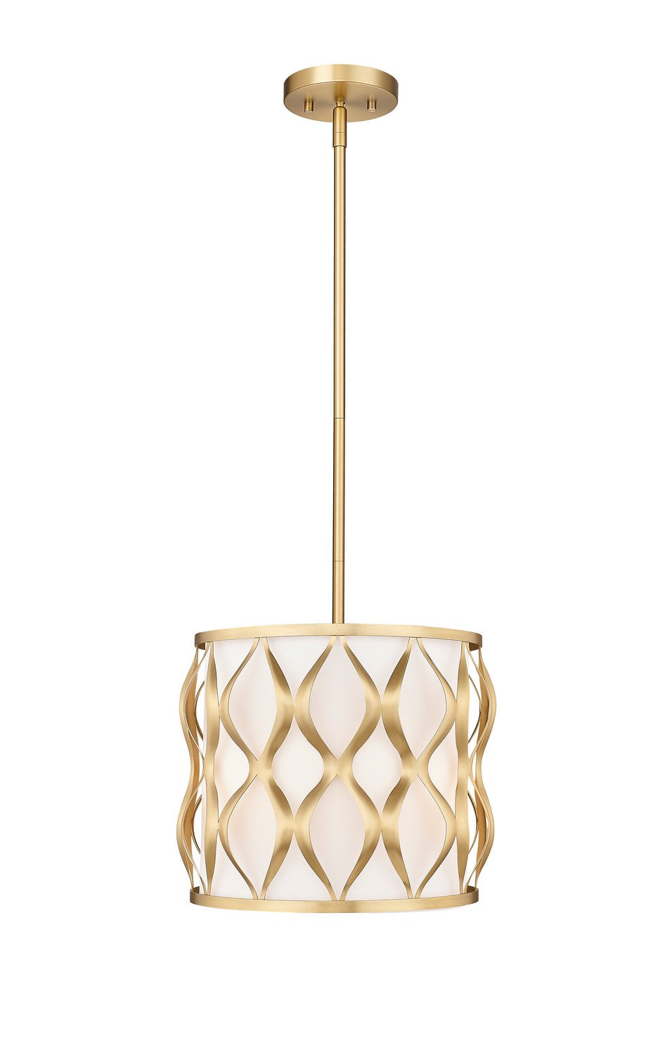 Z-Lite Canada - Three Light Pendant - Harden - Modern Gold- Union Lighting Luminaires Decor