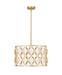 Z-Lite Canada - Five Light Pendant - Harden - Modern Gold- Union Lighting Luminaires Decor