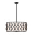 Z-Lite Canada - Eight Light Pendant - Harden - Matte Black- Union Lighting Luminaires Decor