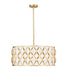 Z-Lite Canada - Eight Light Pendant - Harden - Modern Gold- Union Lighting Luminaires Decor