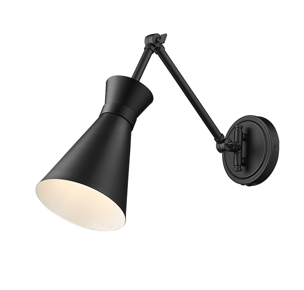 Z-Lite Canada - One Light Wall Sconce - Soriano - Matte Black- Union Lighting Luminaires Decor
