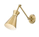 Z-Lite Canada - One Light Wall Sconce - Soriano - Modern Gold- Union Lighting Luminaires Decor