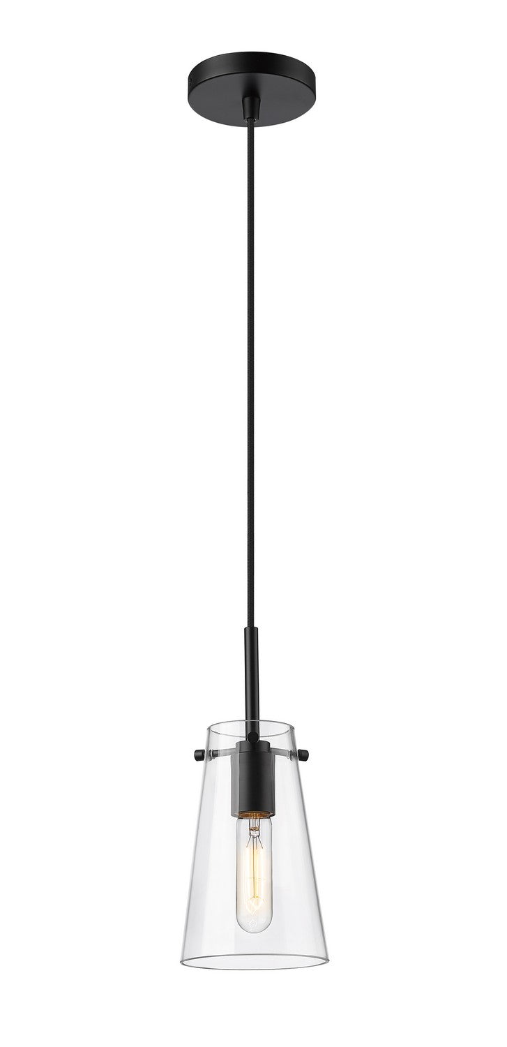 Z-Lite Canada - One Light Pendant - Kira - Matte Black- Union Lighting Luminaires Decor
