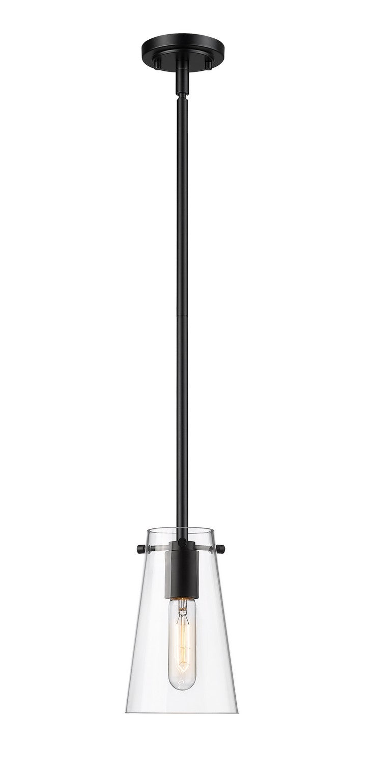 Z-Lite Canada - One Light Pendant - Kira - Matte Black- Union Lighting Luminaires Decor