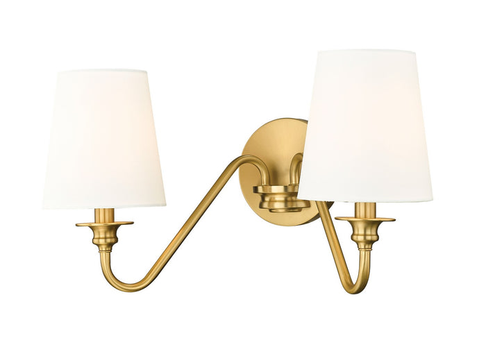 Z-Lite Canada - Two Light Wall Sconce - Gianna - Modern Gold- Union Lighting Luminaires Decor