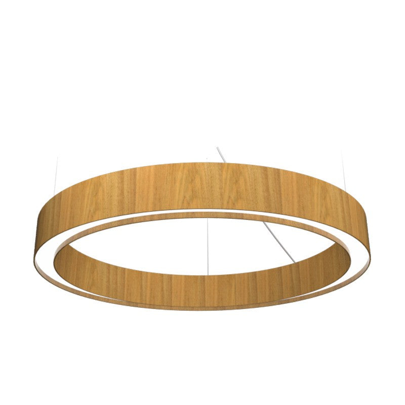 Accord Lighting - LED Pendant - Cylindrical - Louro Freijo- Union Lighting Luminaires Decor