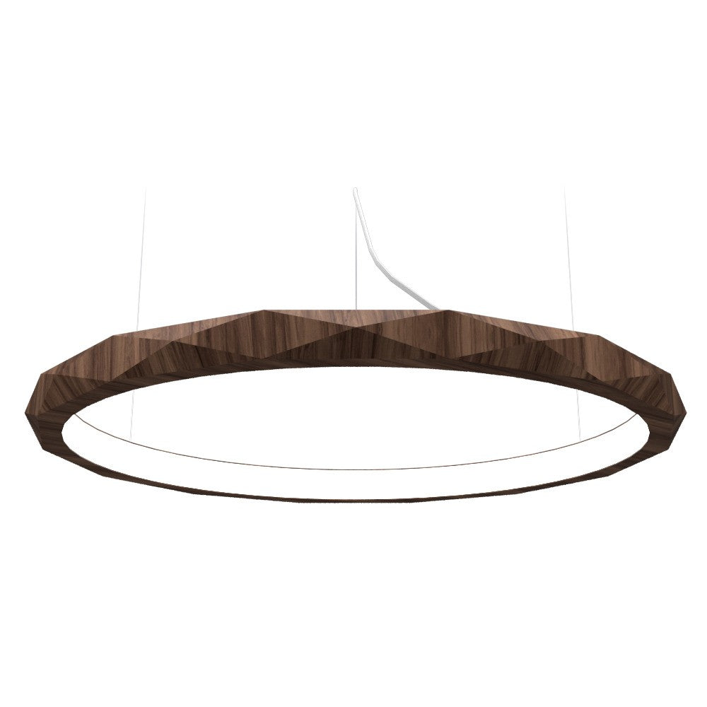 Accord Lighting - LED Pendant - Facet - American Walnut- Union Lighting Luminaires Decor