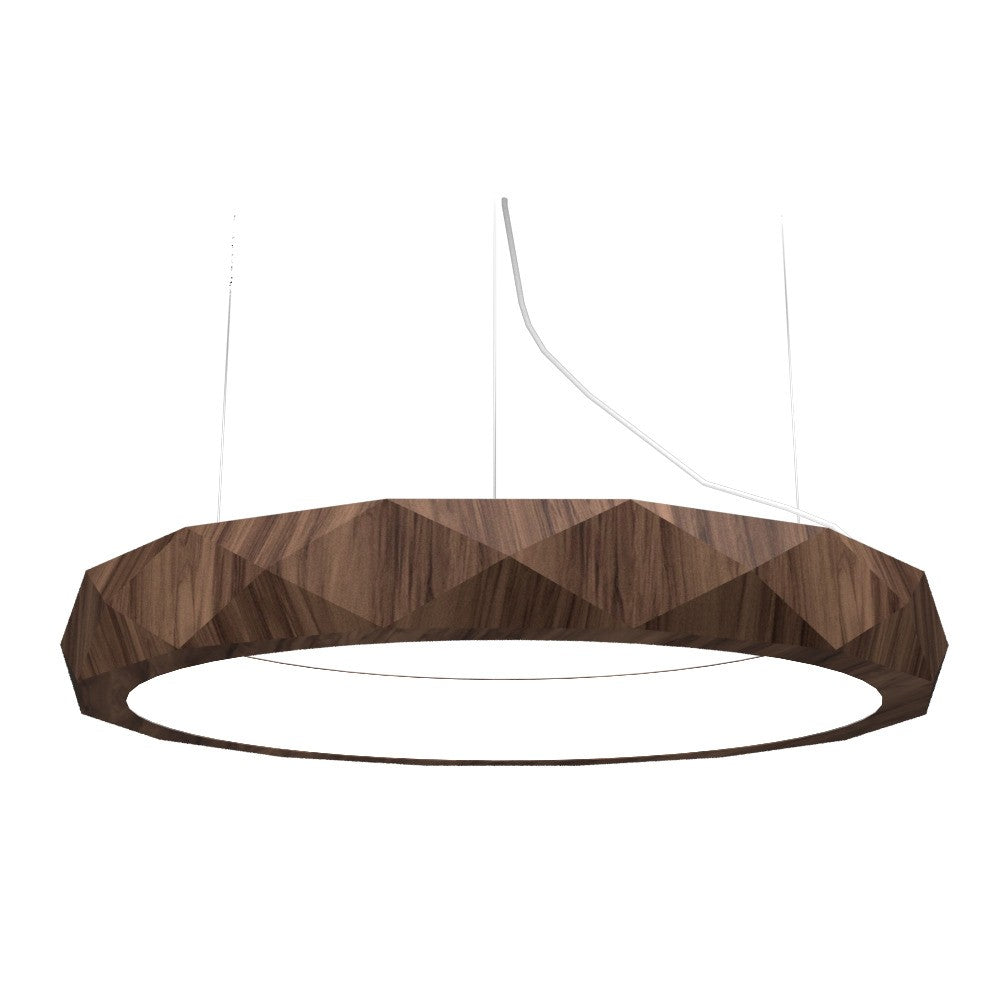 Accord Lighting - LED Pendant - Facet - American Walnut- Union Lighting Luminaires Decor