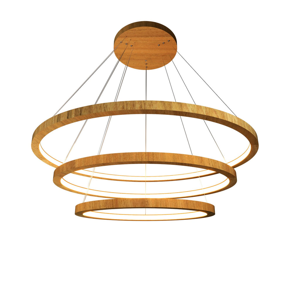Accord Lighting - LED Pendant - Frame - Louro Freijo- Union Lighting Luminaires Decor