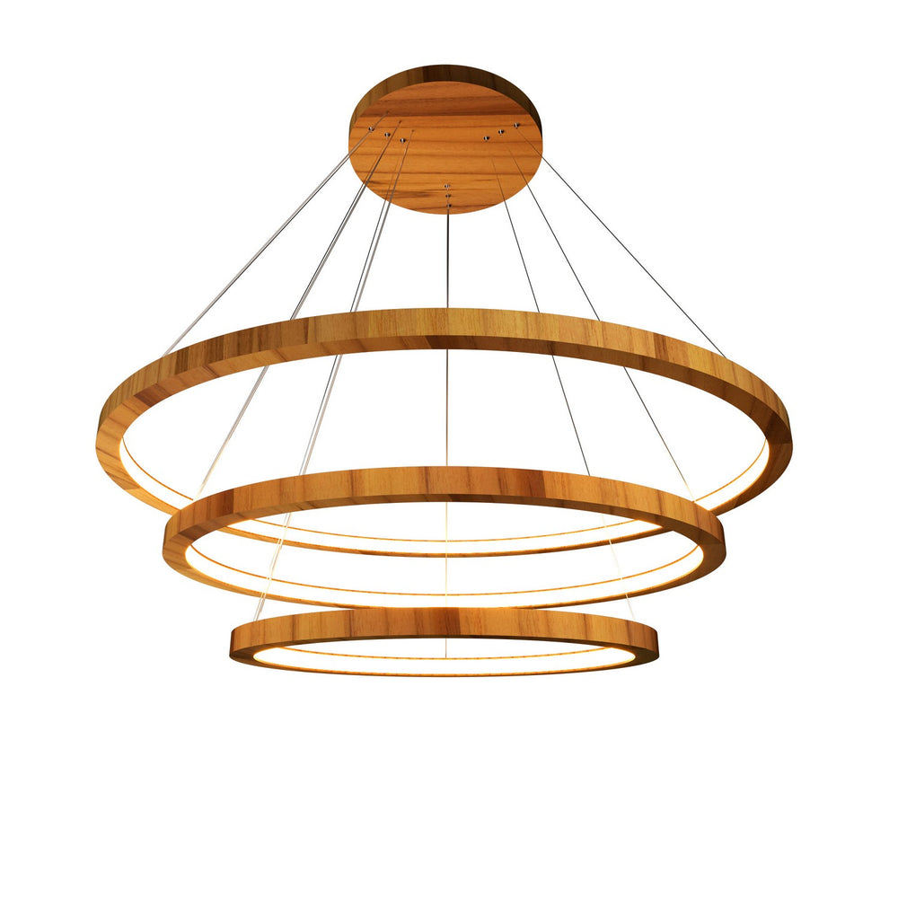 Accord Lighting - LED Pendant - Frame - Teak- Union Lighting Luminaires Decor
