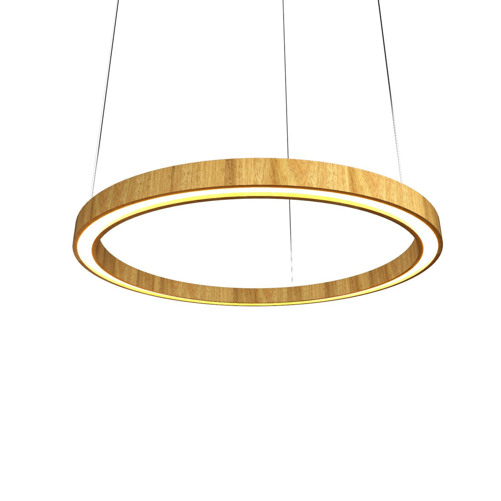 Accord Lighting - LED Pendant - Frame - Louro Freijo- Union Lighting Luminaires Decor