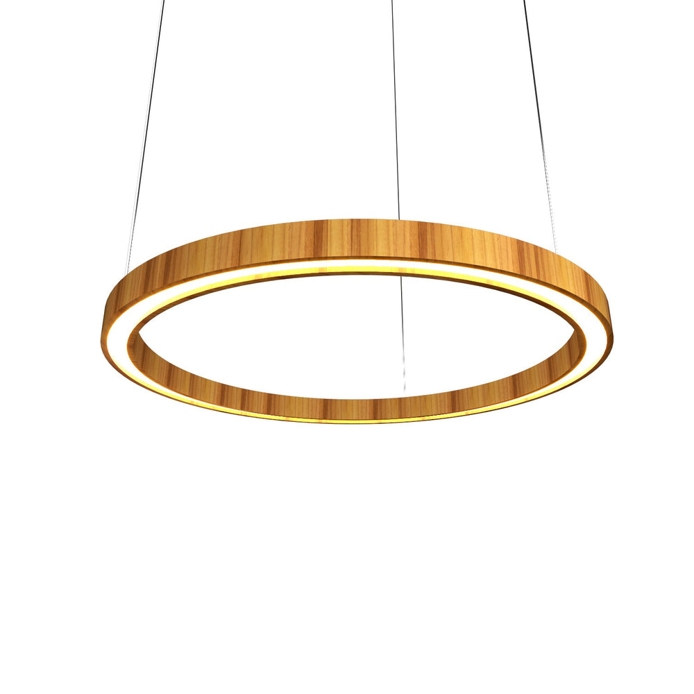 Accord Lighting - LED Pendant - Frame - Teak- Union Lighting Luminaires Decor