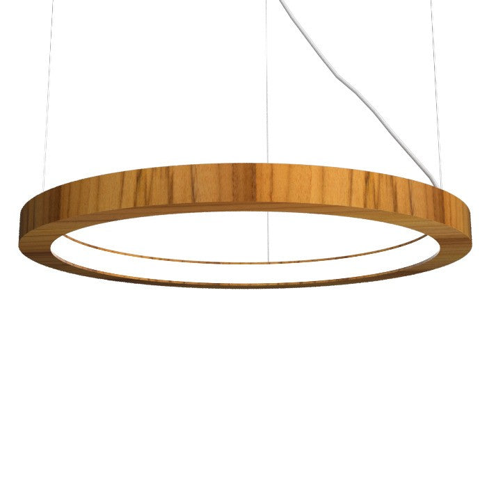 Accord Lighting - LED Pendant - Frame - Teak- Union Lighting Luminaires Decor