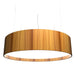 Accord Lighting - LED Pendant - Cylindrical - Teak- Union Lighting Luminaires Decor