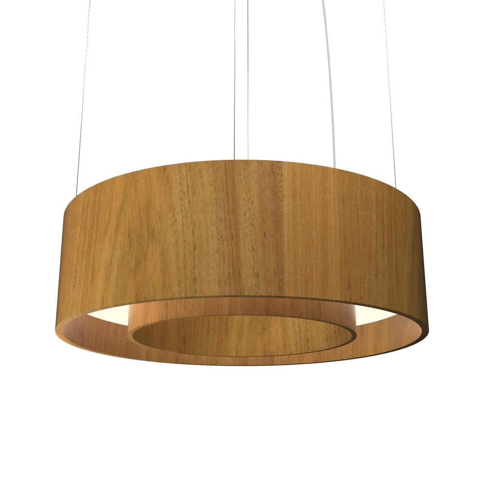 Accord Lighting - LED Pendant - Cylindrical - Louro Freijo- Union Lighting Luminaires Decor