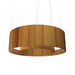 Accord Lighting - LED Pendant - Cylindrical - Teak- Union Lighting Luminaires Decor