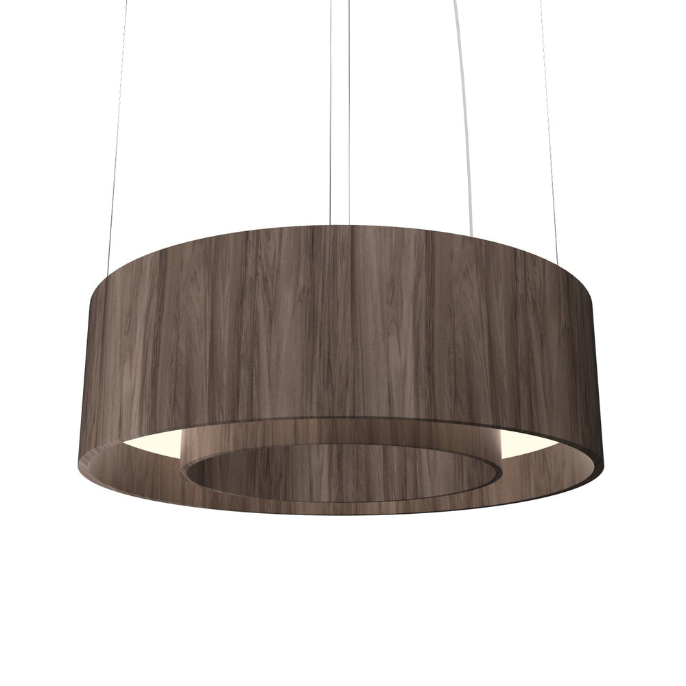 Accord Lighting - LED Pendant - Cylindrical - American Walnut- Union Lighting Luminaires Decor