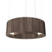Accord Lighting - LED Pendant - Cylindrical - American Walnut- Union Lighting Luminaires Decor