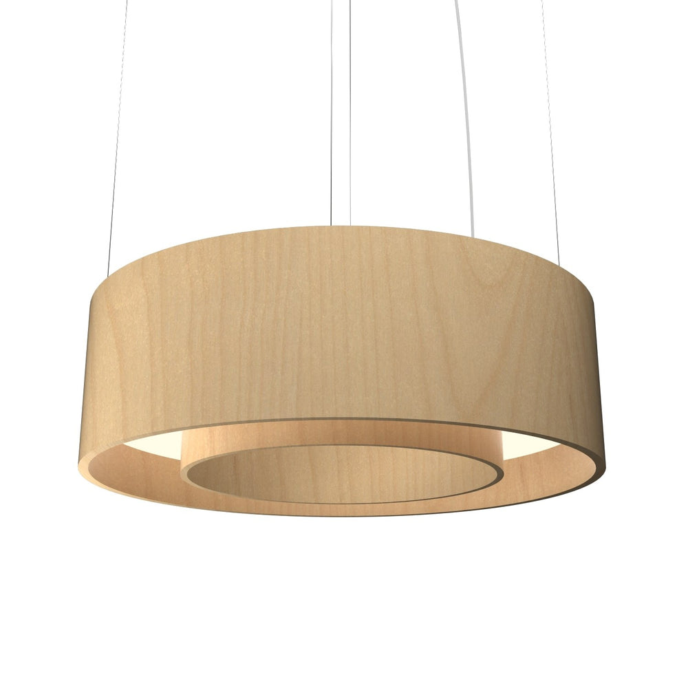 Accord Lighting - LED Pendant - Cylindrical - Maple- Union Lighting Luminaires Decor