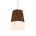 Accord Lighting - LED Pendant - Conical - Imbuia- Union Lighting Luminaires Decor