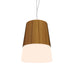 Accord Lighting - LED Pendant - Conical - Teak- Union Lighting Luminaires Decor