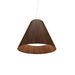 Accord Lighting - LED Pendant - Conical - Imbuia- Union Lighting Luminaires Decor