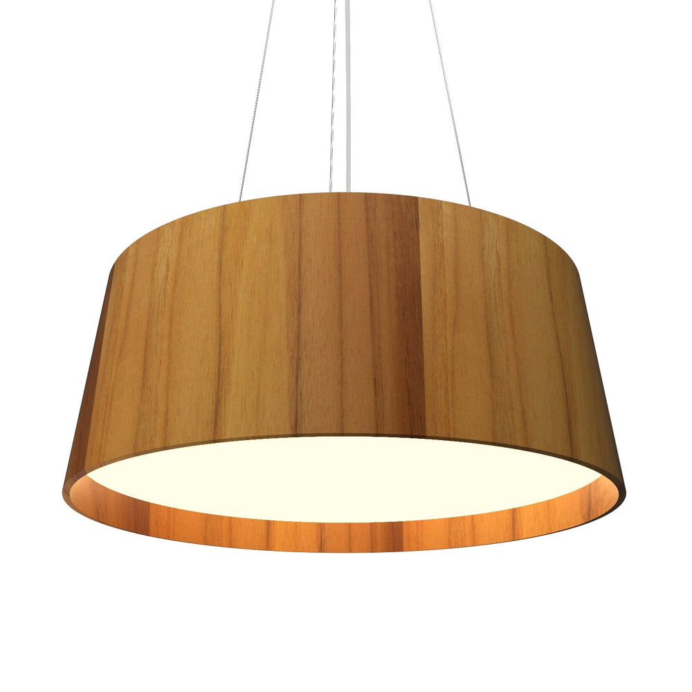 Accord Lighting - LED Pendant - Conical - Teak- Union Lighting Luminaires Decor