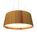 Accord Lighting - LED Pendant - Conical - Teak- Union Lighting Luminaires Decor