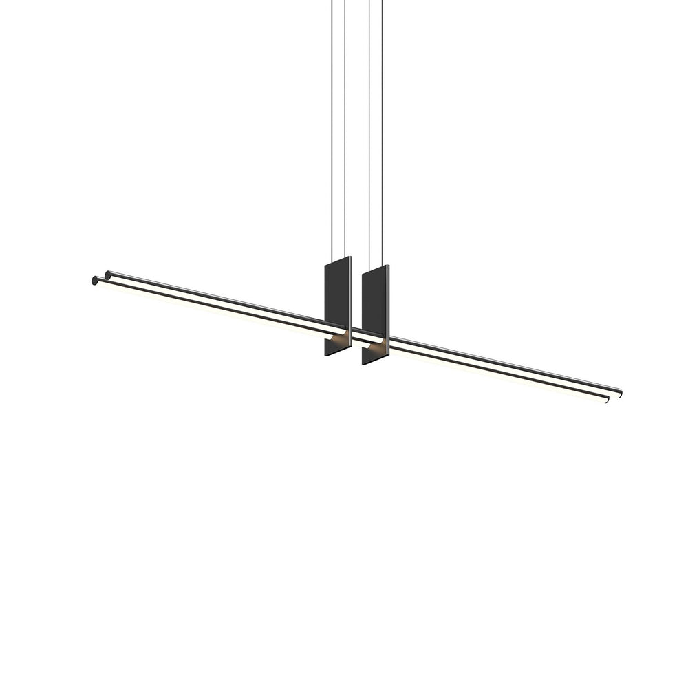 Sonneman - LED Pendant - Fino Duo - Satin Black- Union Lighting Luminaires Decor