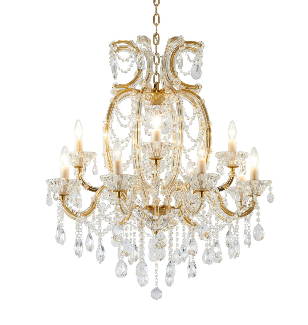 Bethel International Canada - 18 Light Chandelier - Satin Brass- Union Lighting Luminaires Decor
