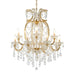 Bethel International Canada - 18 Light Chandelier - Satin Brass- Union Lighting Luminaires Decor