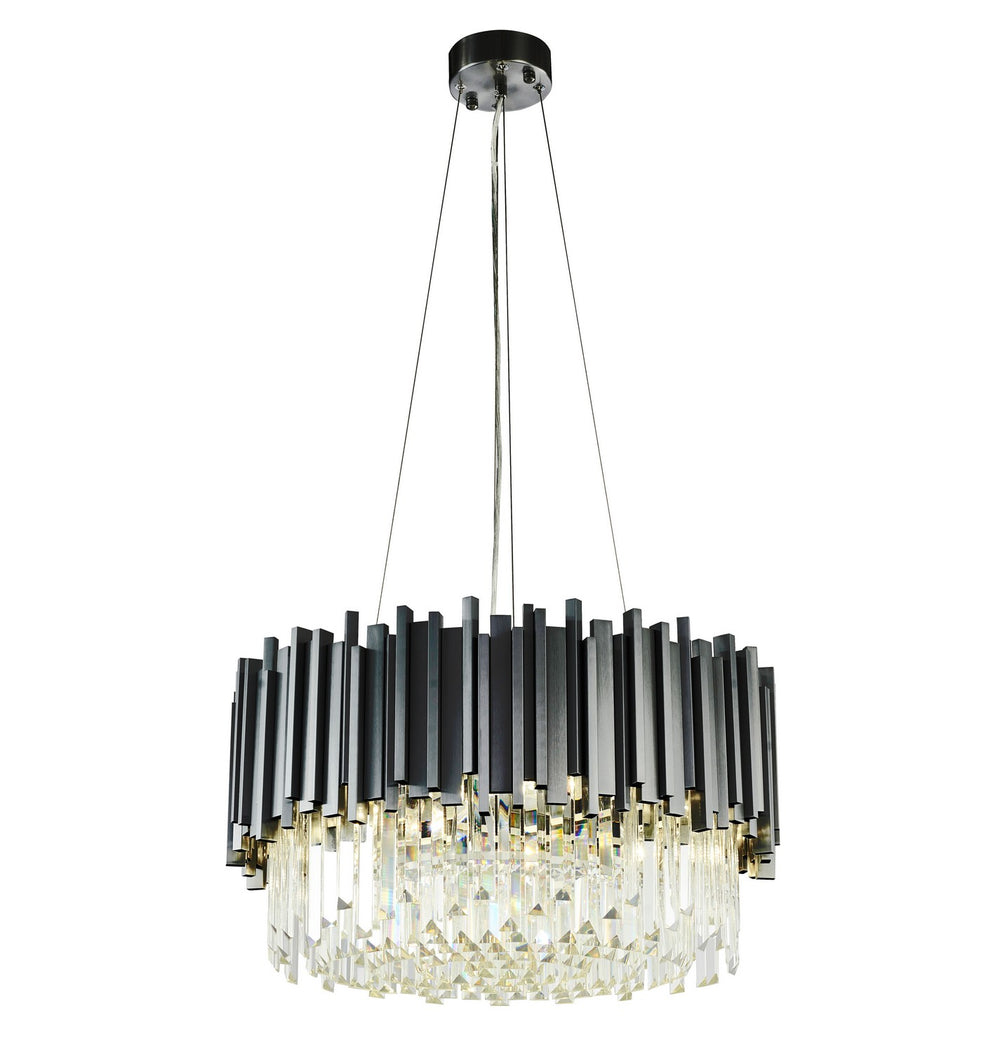 Bethel International Canada - Eight Light Chandelier - Black- Union Lighting Luminaires Decor