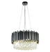 Bethel International Canada - Eight Light Chandelier - Black- Union Lighting Luminaires Decor