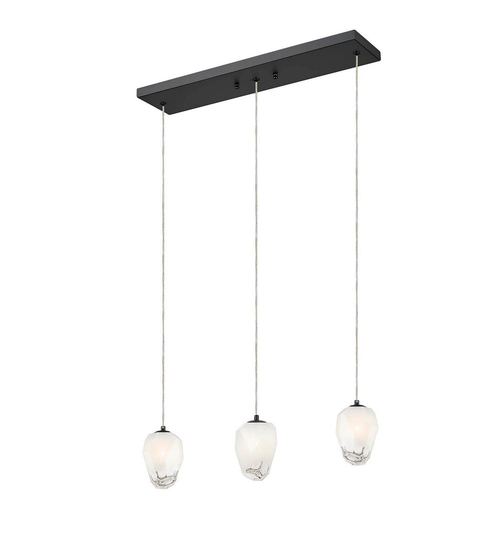 Bethel International Canada - Three Light Island Pendant - Black- Union Lighting Luminaires Decor