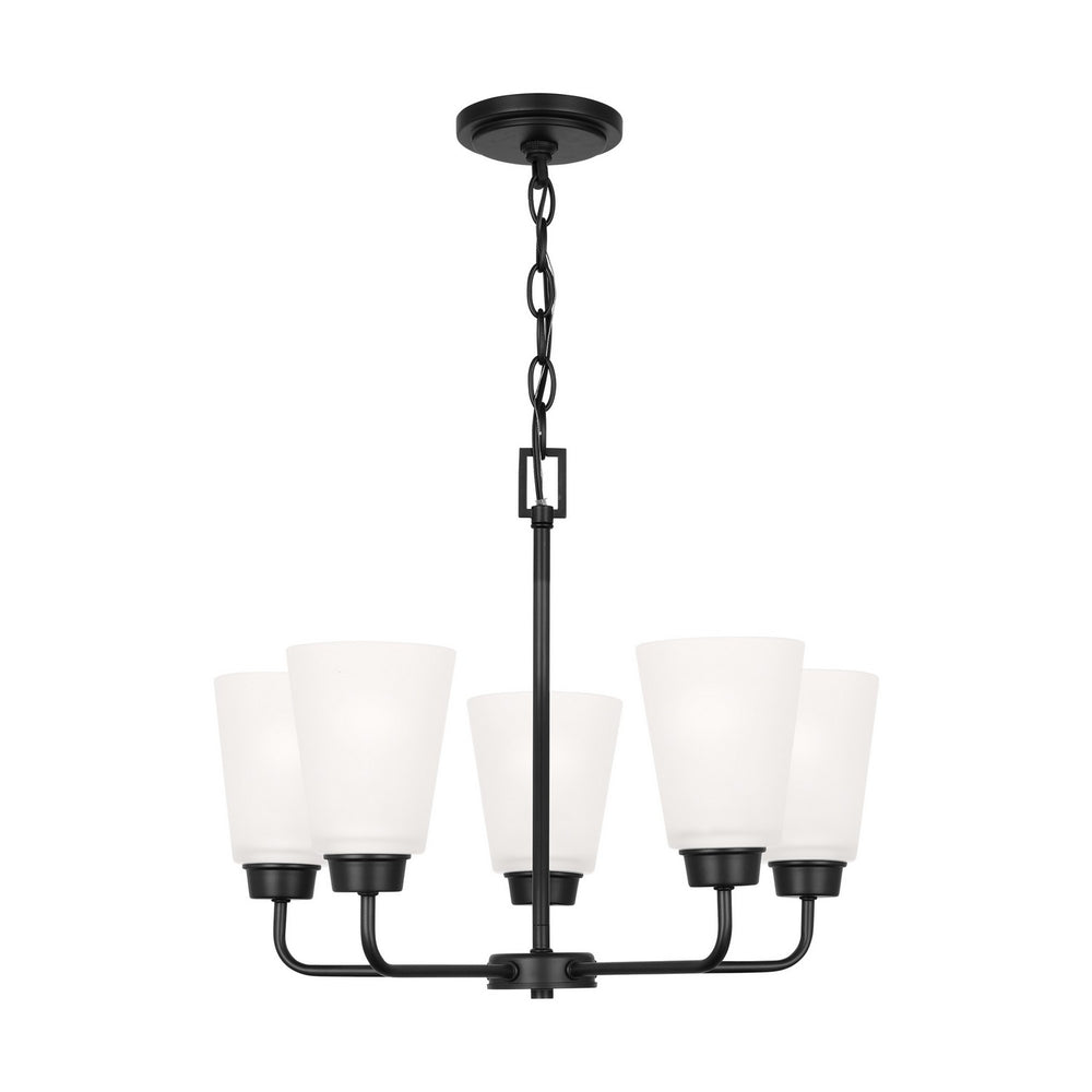 Generation Lighting Canada - Five Light Chandelier - Kerrville - Midnight Black- Union Lighting Luminaires Decor