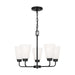 Generation Lighting Canada - Five Light Chandelier - Kerrville - Midnight Black- Union Lighting Luminaires Decor